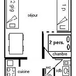 Le Jannu - 2 Pieces 5 Pers - Le Jannu - 209ja - Plagne Centre Mae-8824 *